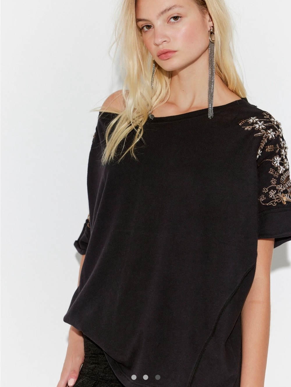 NWT we the free sparkle daze tee size S.